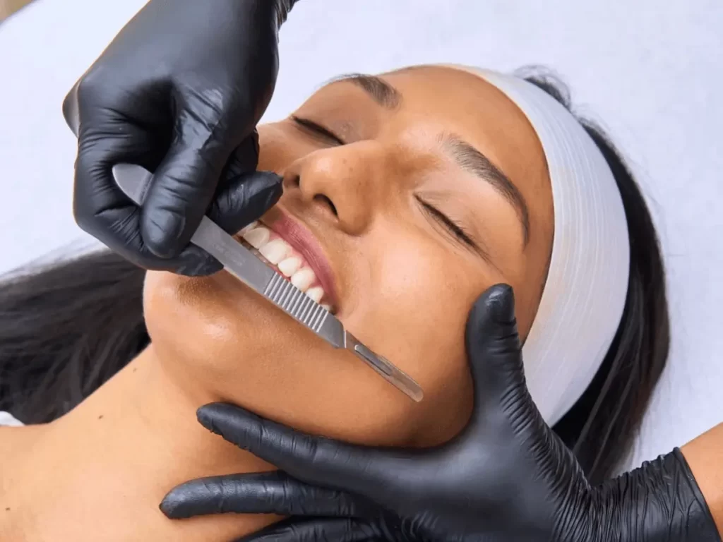 Illustration for the article: Does Dermaplaning Make Hair Grow Back Thicker? Seven Myths, Answered