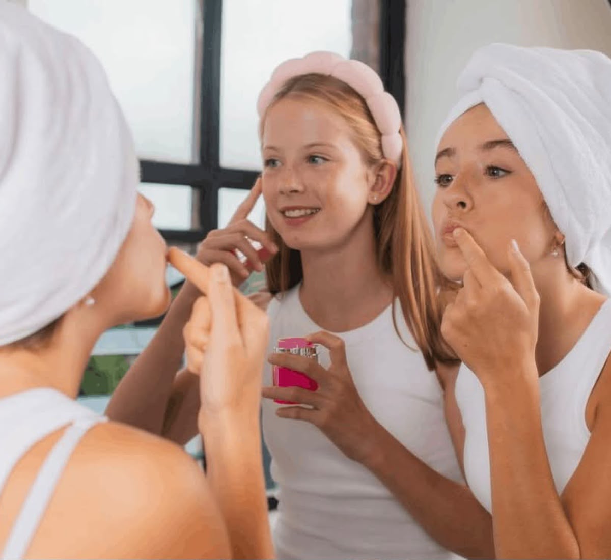 Teen Facial treatment being performed on a client at Kaaya Skin & Hair Studio
